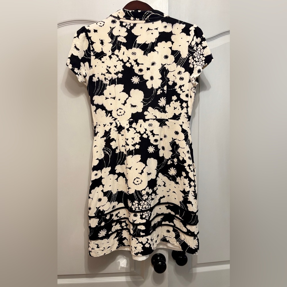 Kate Spade Black and Cream Floral Dress - Picture 4 of 6